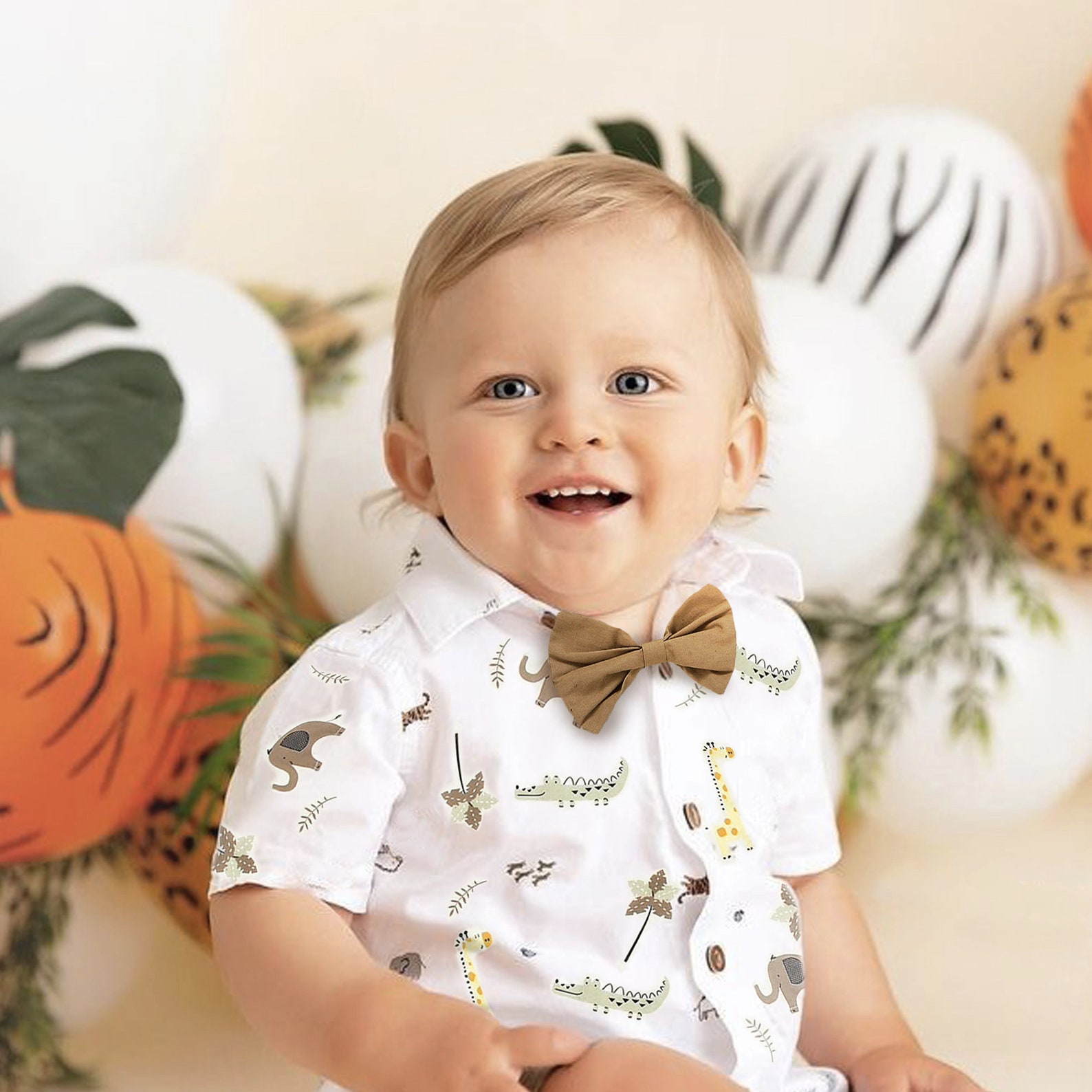 Safari Baby Boy Outfit for Jungle 1st Birthday Photoshoot Etsy