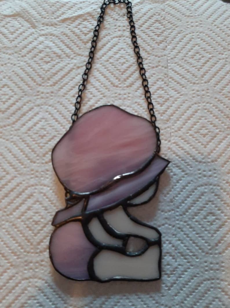 Stained Glass Baby Girl Suncatcher Etsy