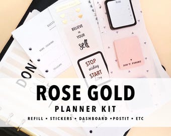 Planner Refill, A5 horizontal week on two pages, printed planner insert, planner kit, dated planner insert, kikki.k, kit planner insert