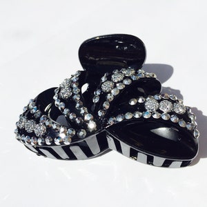 Sparkly Hair Clip, Black Diamante Hair Accessories Uk gift idea