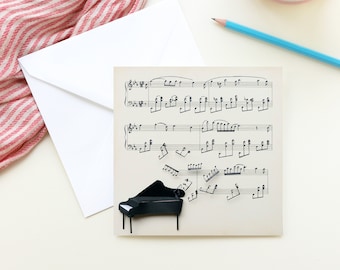 The Piano Greeting Card - LDN35