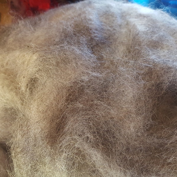 Leicester Longwool/mohair roving
