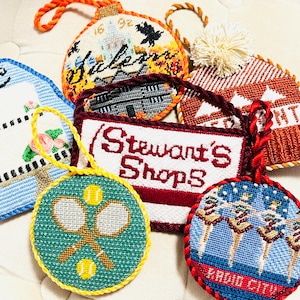 Needlepoint Canvas Christmas Ornament Finishing Service