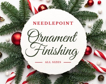 Needlepoint Canvas Ornament Finishing | Fast |