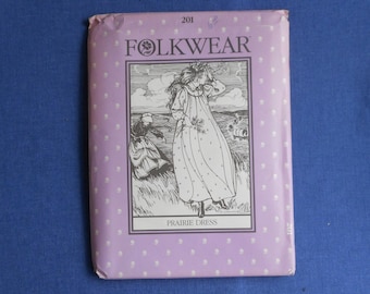 Folkwear Pattern * # 201 * Prairie Dress and Apron * 1982