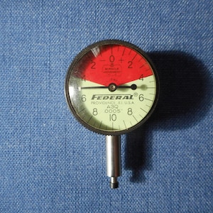 Federal Dial Indicator A3Q .0005 * Never Used! 2-tone dial * Machinist Tool * New Condition