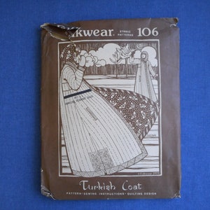 Folkwear Pattern * Turkish Coat * #106 * 1975