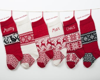 knit monogram stocking old style personalized christmas stockings knit homemade family stocking red white knitted monogrammed custom holiday stocking set of stockings etsy knit monogram stocking old style personalized christmas stockings knit homemade family stocking red white knitted monogrammed custom holiday stocking set of stockings etsy