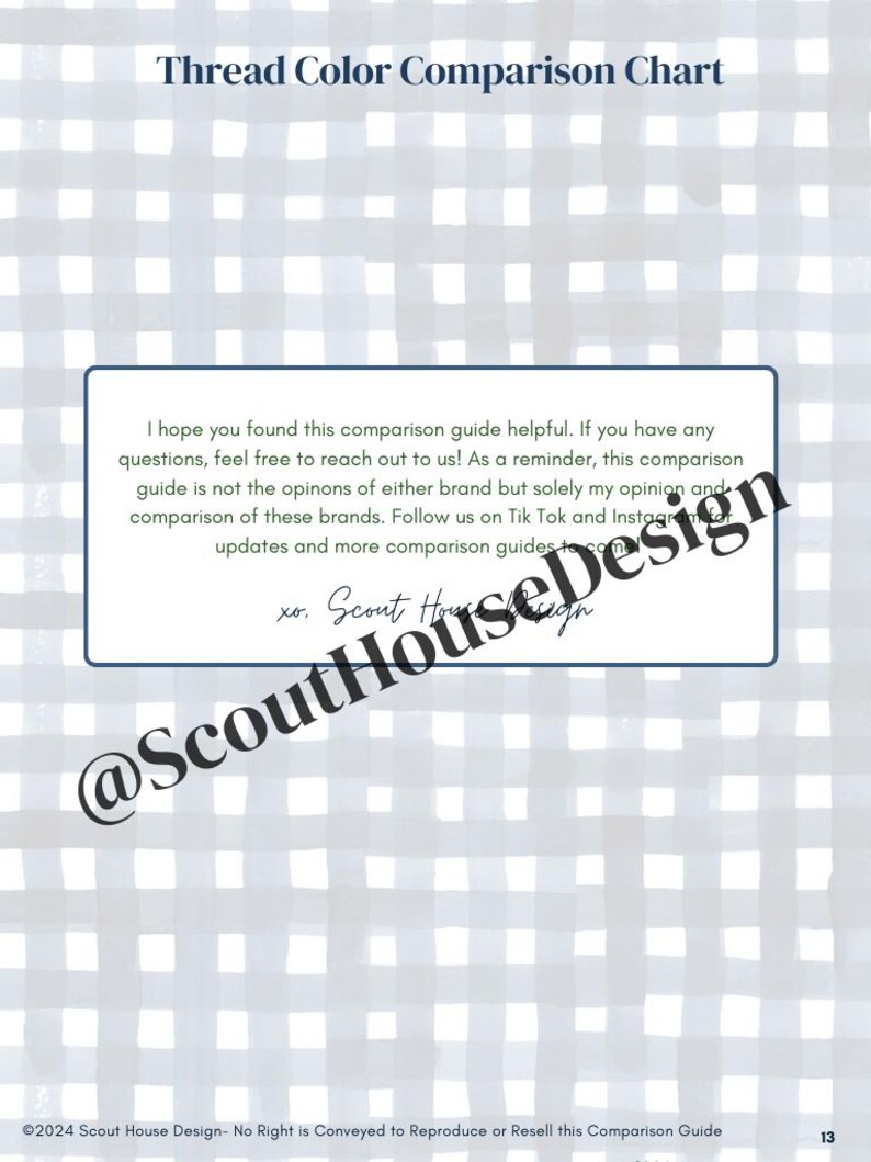 Needlepoint Cross Stitch Searchable PDF DMC Silk & Ivory Thread Color