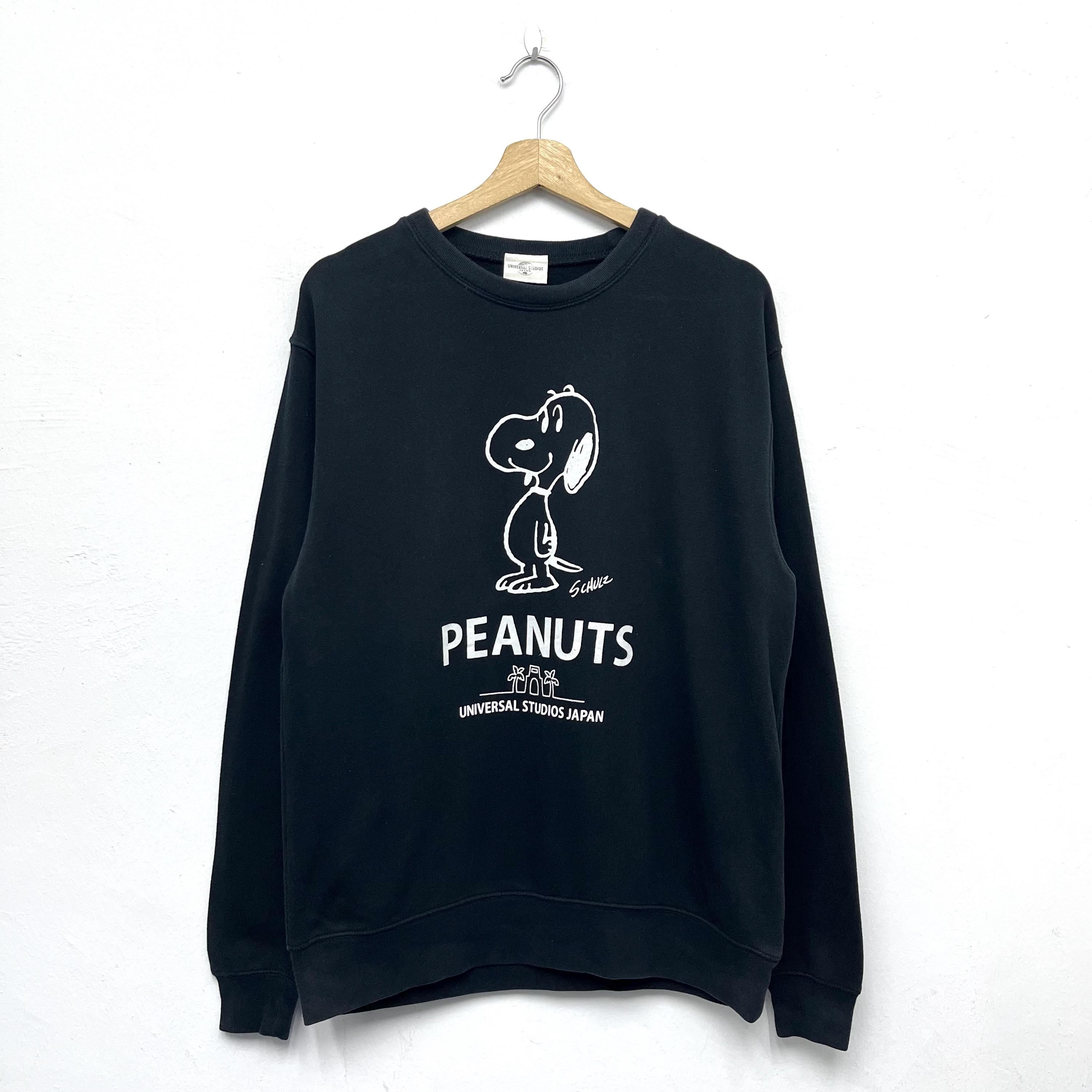 Pull Vintage Peanuts Snoopy – Homme – Gris Moyen – Col Rond – Coton – Taille M