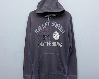 Sudadera con capucha bordada Diesel ‘Only The Brave’ Talla M
