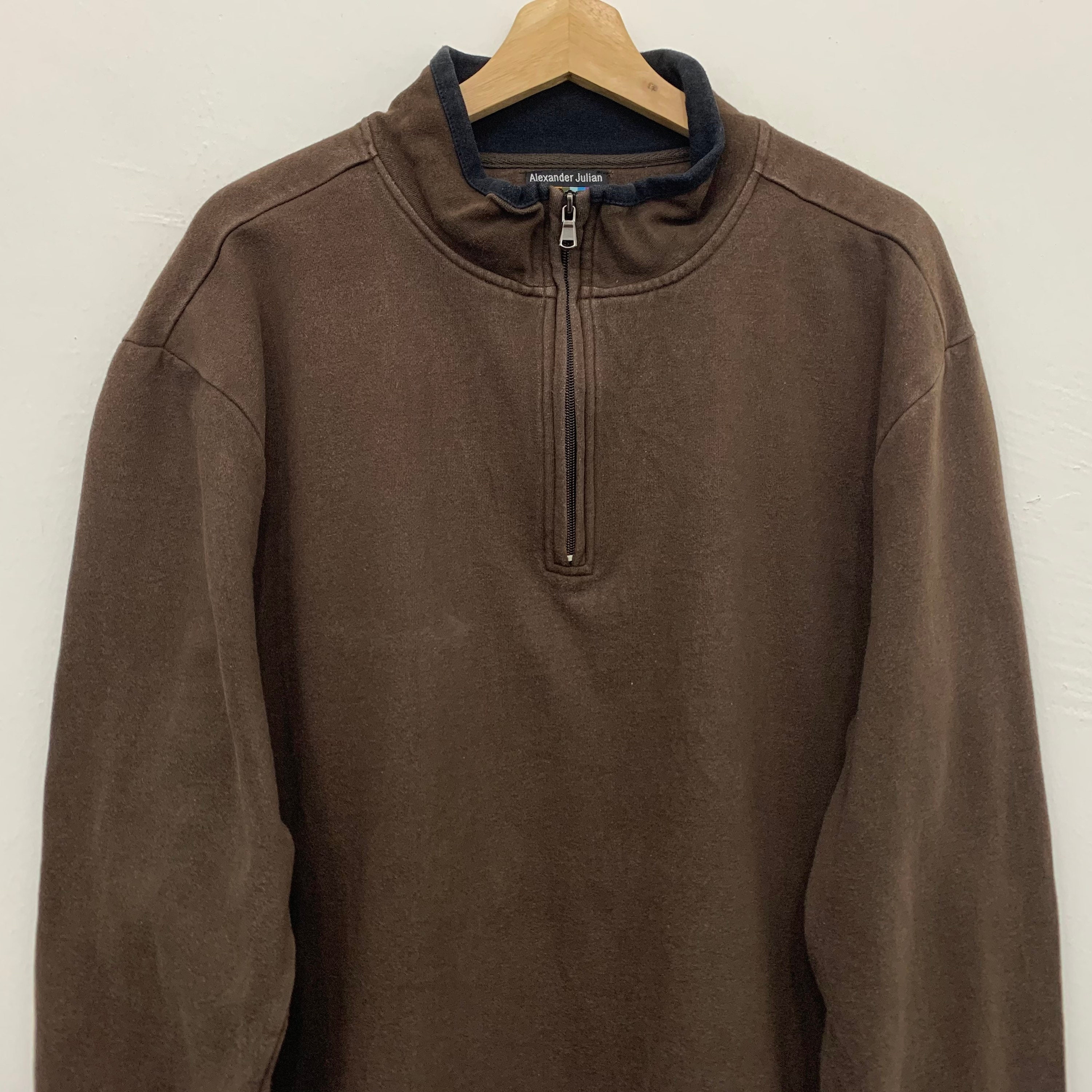 Vintage Alexander Julian Colours Half Zip Sweatshirt Size XL - Etsy Canada