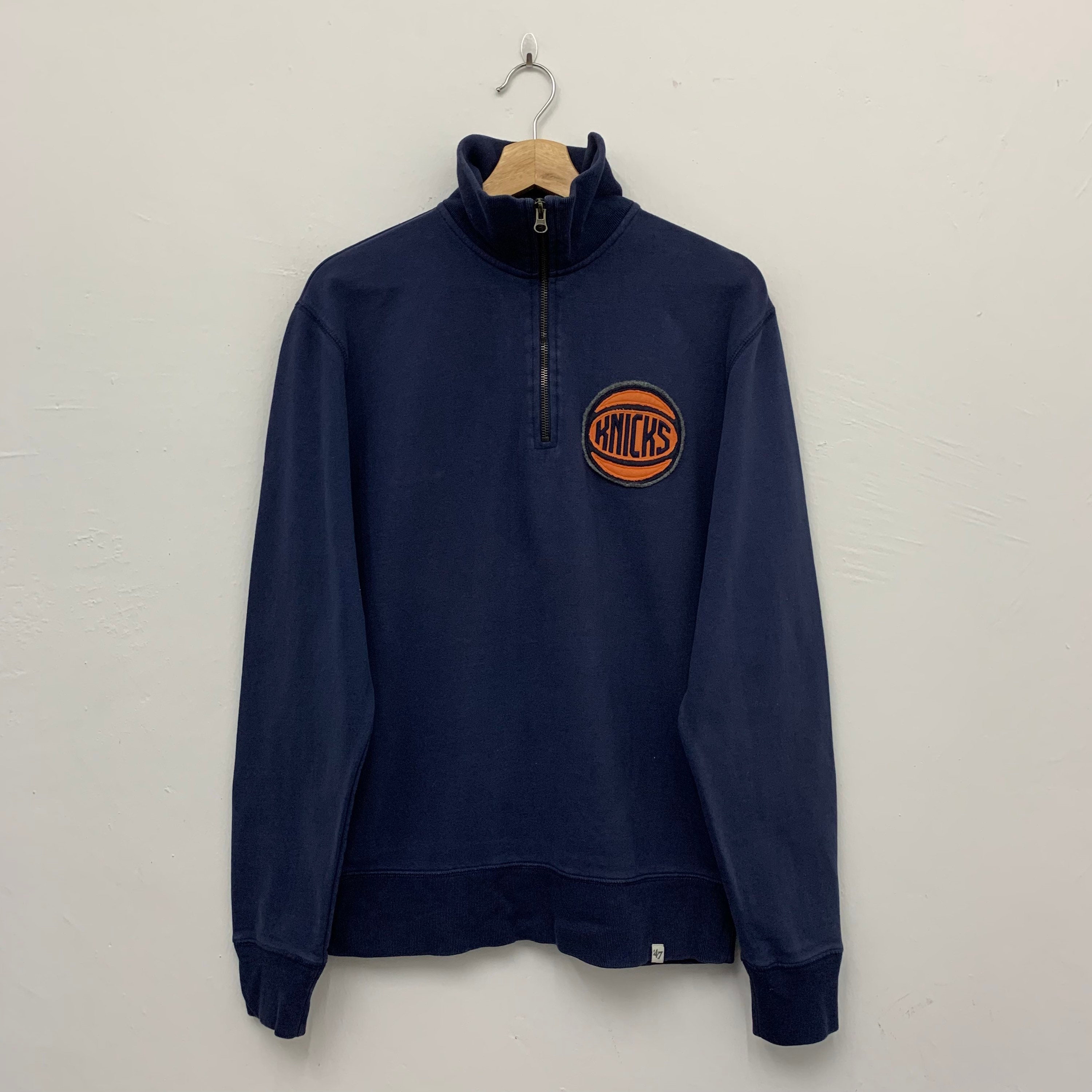 Vintage New York Knicks NBA by 47 Brand Half Zip Sweatshirt | Etsy