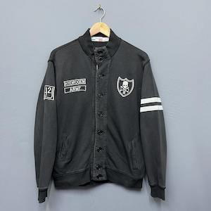 Hydrogen Army Button Jacket Sweatshirt Size Medium Japanese Streetwear