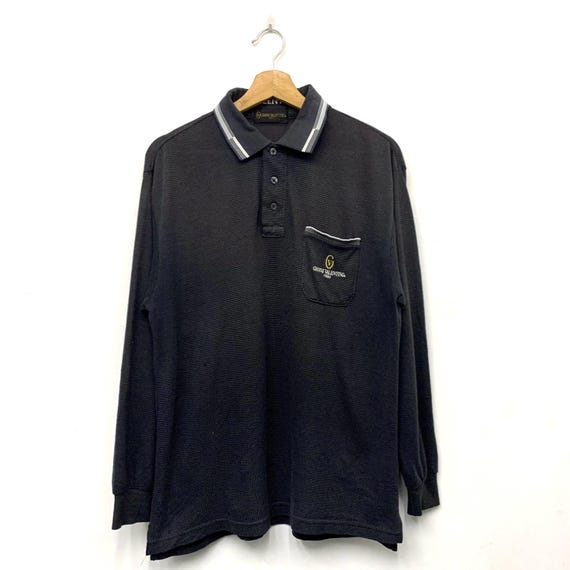 Gianni Valentino Long Sleeve Polo Shirt Size Medium Etsy Canada