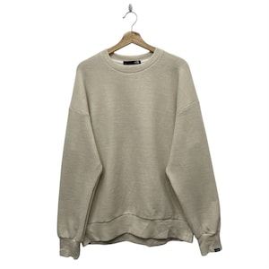 Vintage The North Face Plain Cream Crewneck Sweatshirt Size XL
