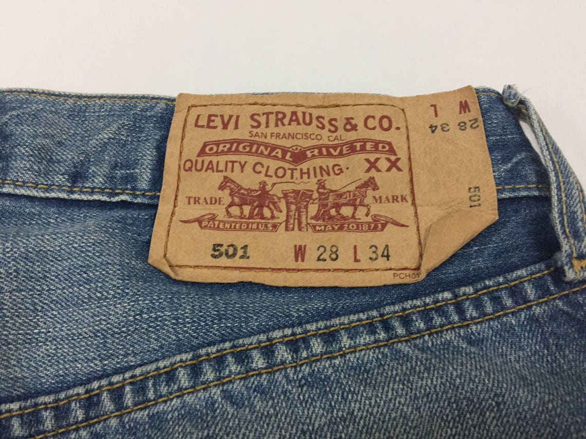 Levis 501 Jeans Levis 501 Patches Design Size 28 - Etsy