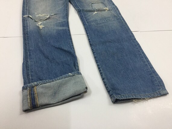 Levis 501 Jeans - Levis 501 Patches Design - Size 28 - Gem