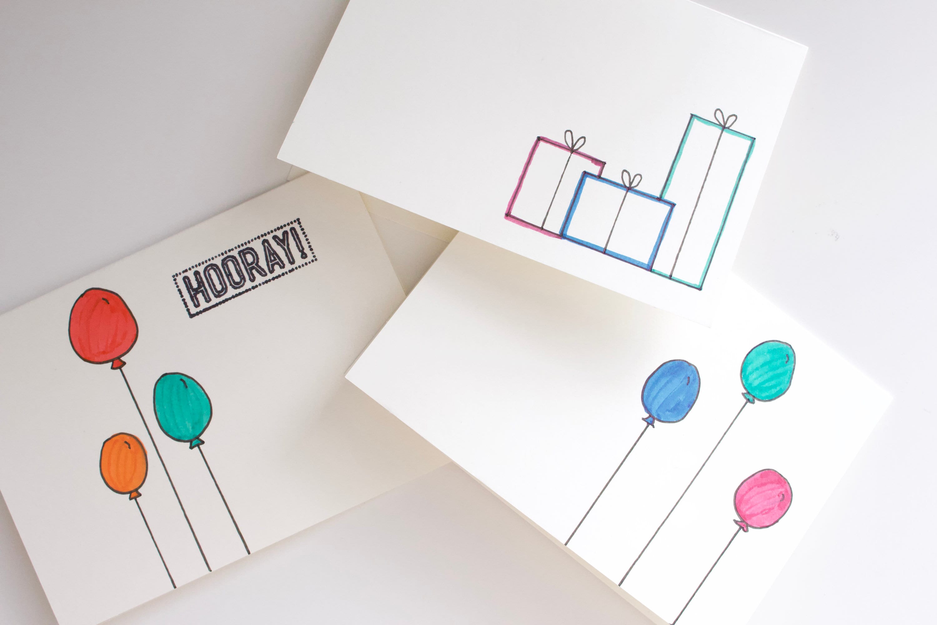 Minimalistic Birthday Cards 10 Pack | Etsy