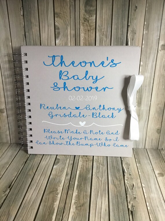 personalised baby shower book