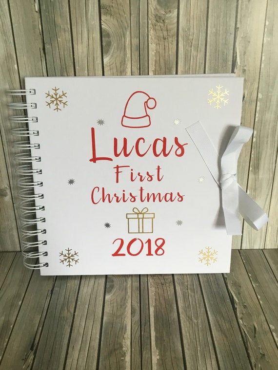 personalised first christmas book