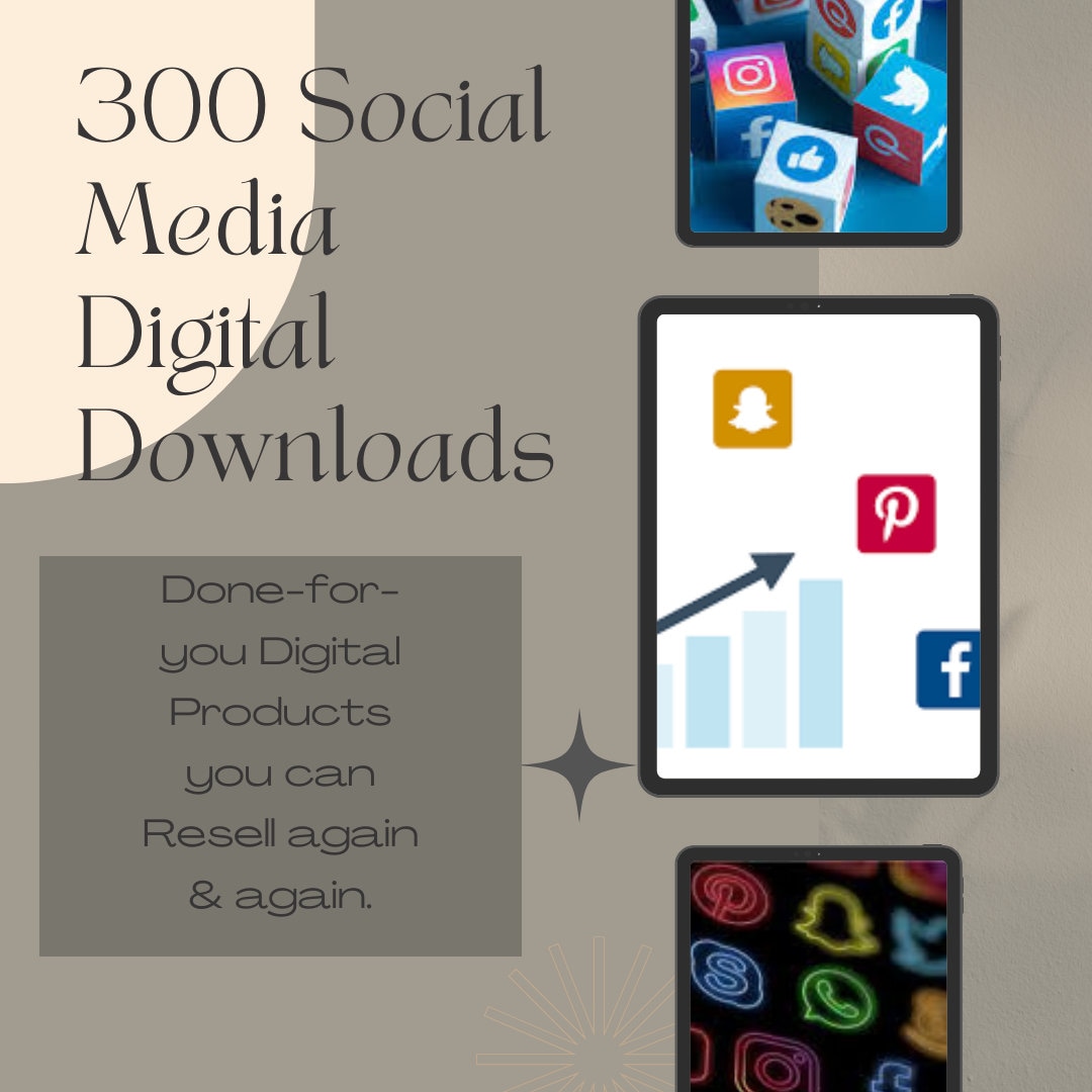 Digital Download Guid PLR Digital Download Social Media Guide | 300+ Editable Ebooks ...