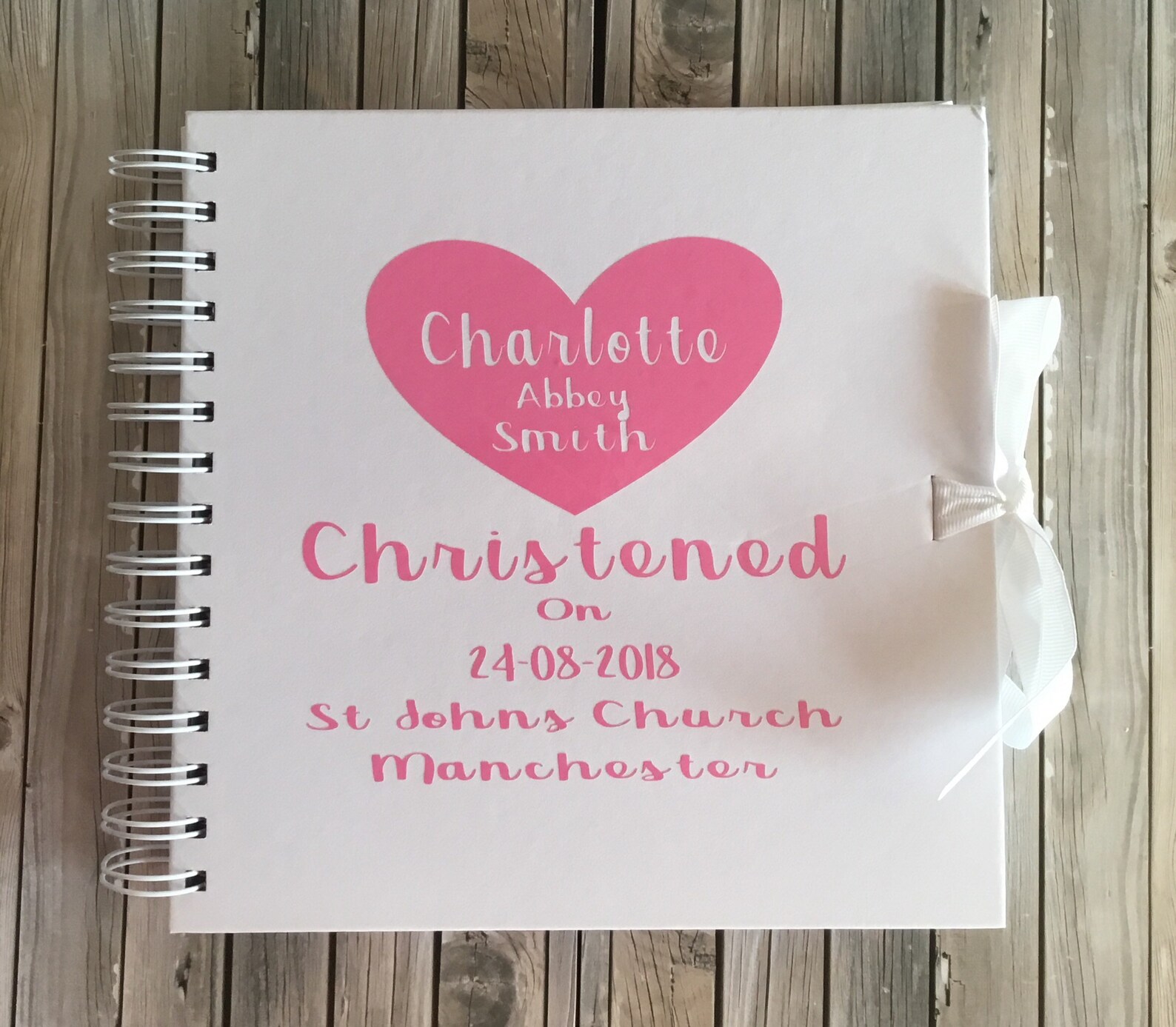 Personalised christening book. Personalised scrapbook. Gift Etsy.de