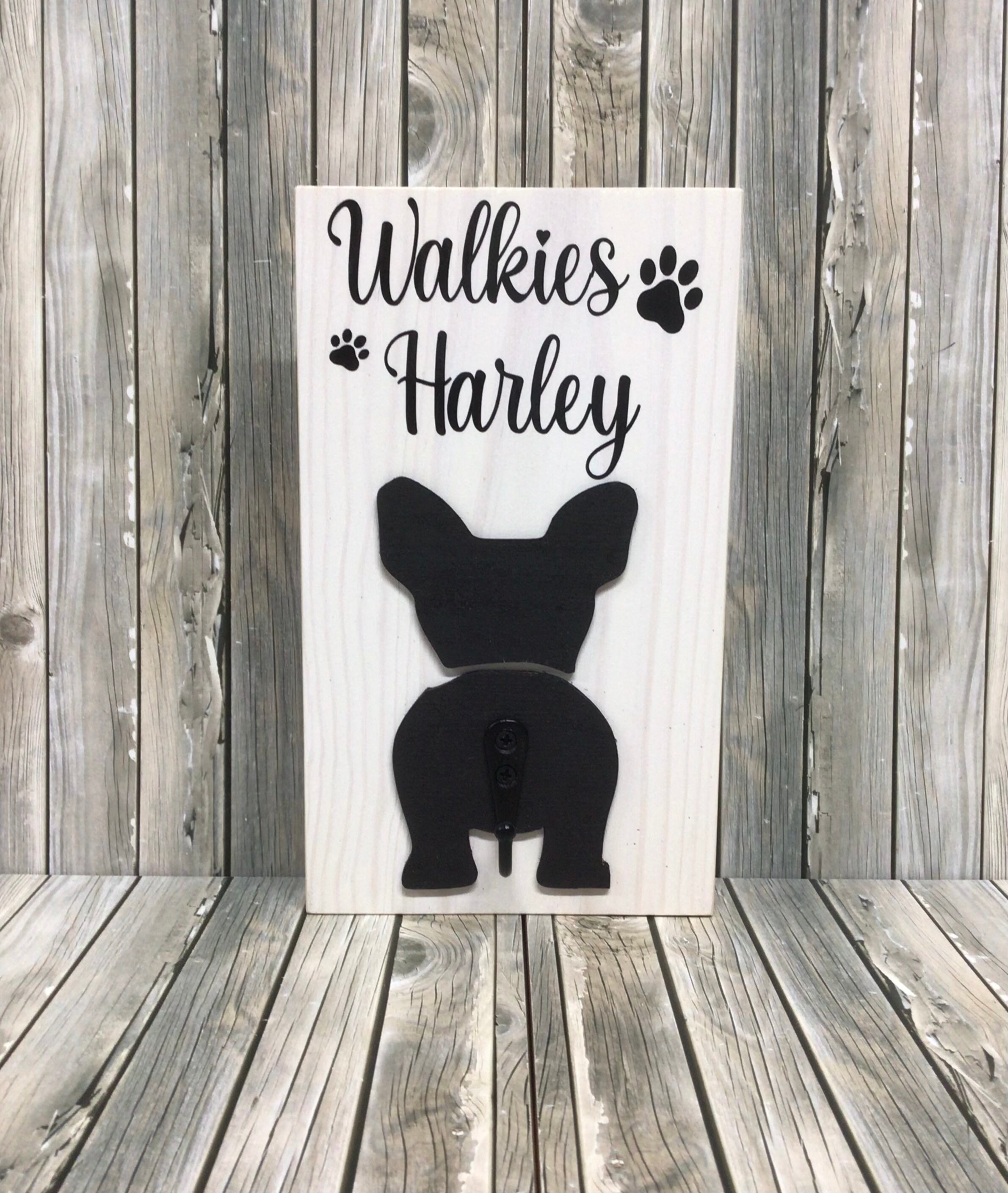 Personalised Dog/Puppy lead hook hangers Etsy