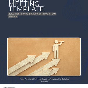 First 1:1 Meeting Template - New Manager Guide, Team Building, One on One Questions, Leadership PDF Download