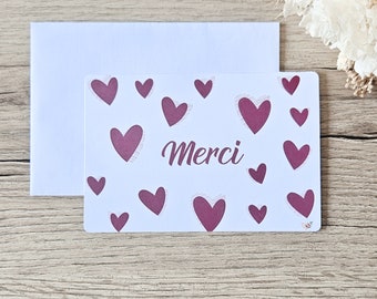 Thank You Hearts Postcard