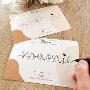 Carte à relier - Annonce bonne nouvelle minimaliste Mamie