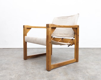 Diana Safari Stuhl aus massivem Kiefernholz von Karin Mobring für Ikea, 1970er Jahre