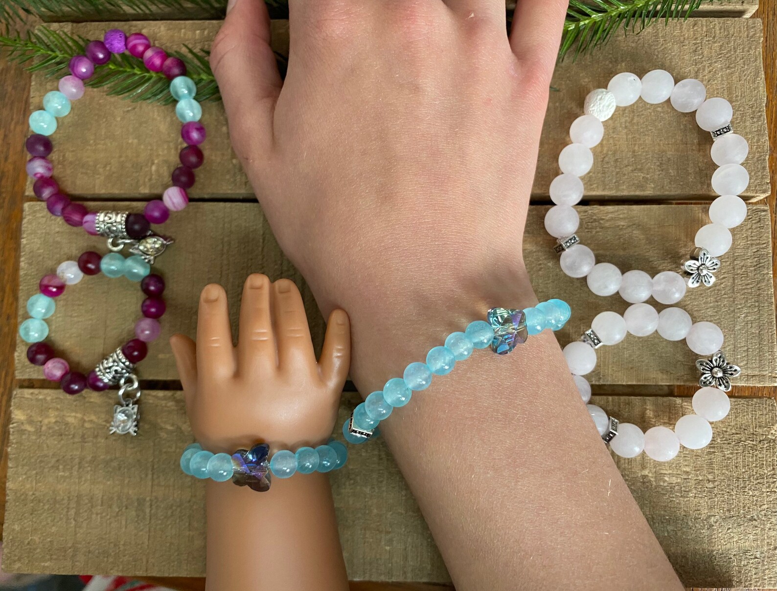 Girl and doll bracelet sets bracelets for dress up bracelet Etsy