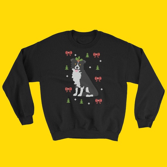 border collie christmas sweater