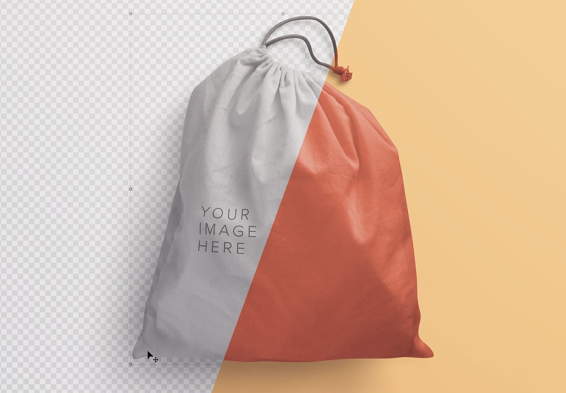 DRAWSTRING BAG MOCKUP Modern Design Mockup Rustic Style Etsy