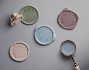 High-Resolution Wax Seal Mockup, Authentic Handcrafted Branding Tool, Editable Colors, Variety of Shapes, Downloadable for Logos & Monograms
