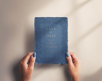 5x7 Handmade Paper Mockup: Card, Invitation Design (Photoshop Compatible)