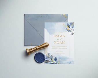 High Resolution Wedding Stationery Mockup - Invitation Card, Envelope and Wax Seal