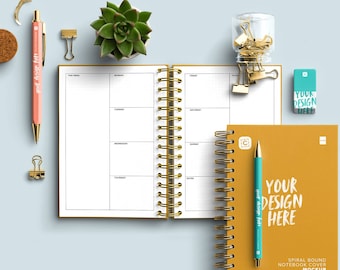 Spiral Bound Planner & Springtime Scene Creator Kit
