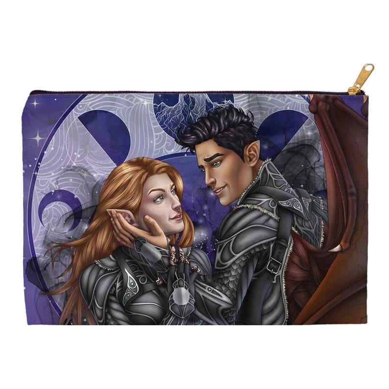 Illyrian Feysand ACOWAR Feyre Darling: Zippered Accessory Pouches Night Court Rhysand ACOMAF Bookish ACOTAR 2 Sizes Rhys Feyre