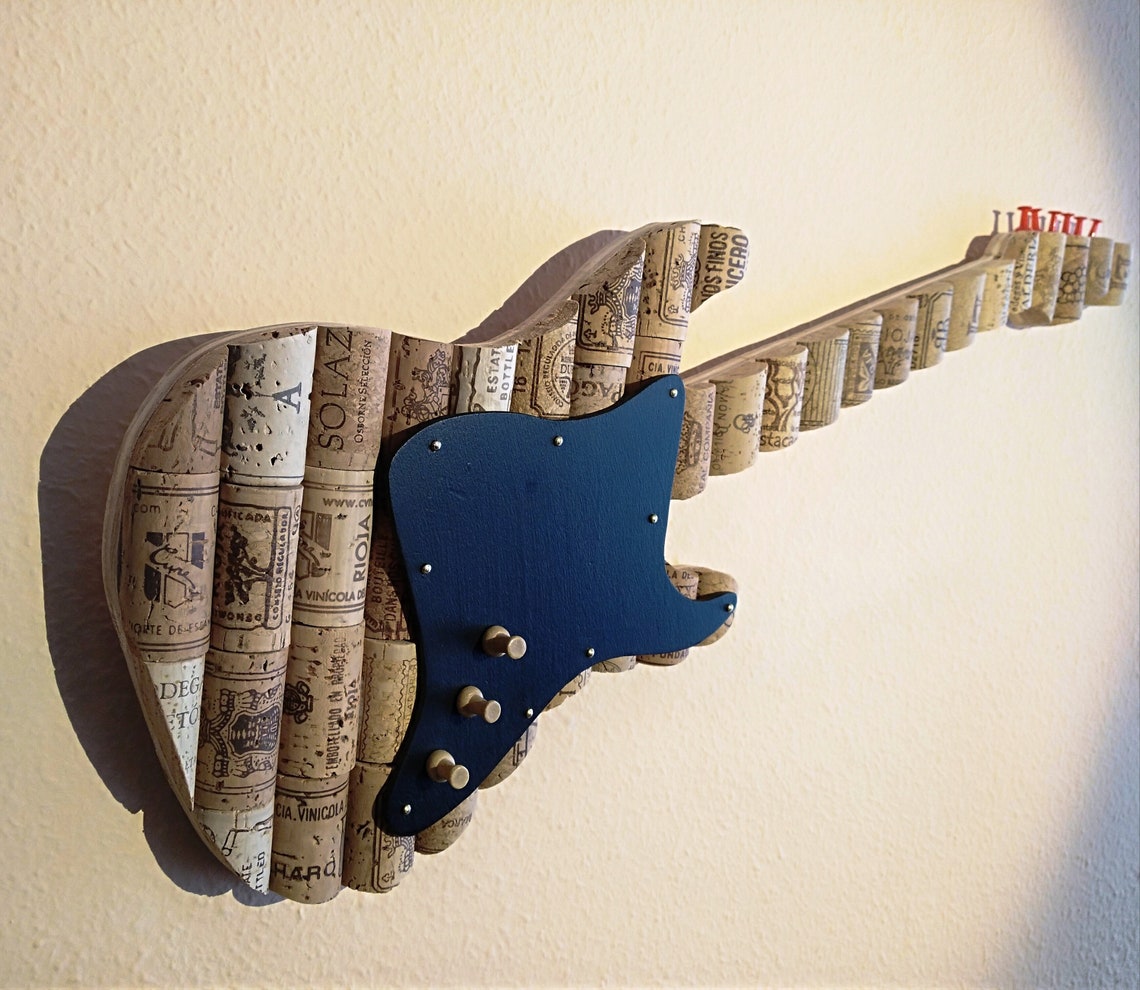 Fender Stratocaster Cork Guitar. Decorative and useful as