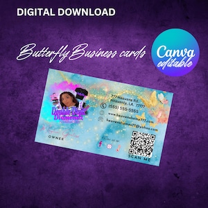 Butterfly business card