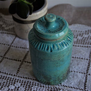 Small pets urn Raku pottery  container with lid Raku ceramics pottery unique ceramics OOAK turquoise ceramics urn for pets