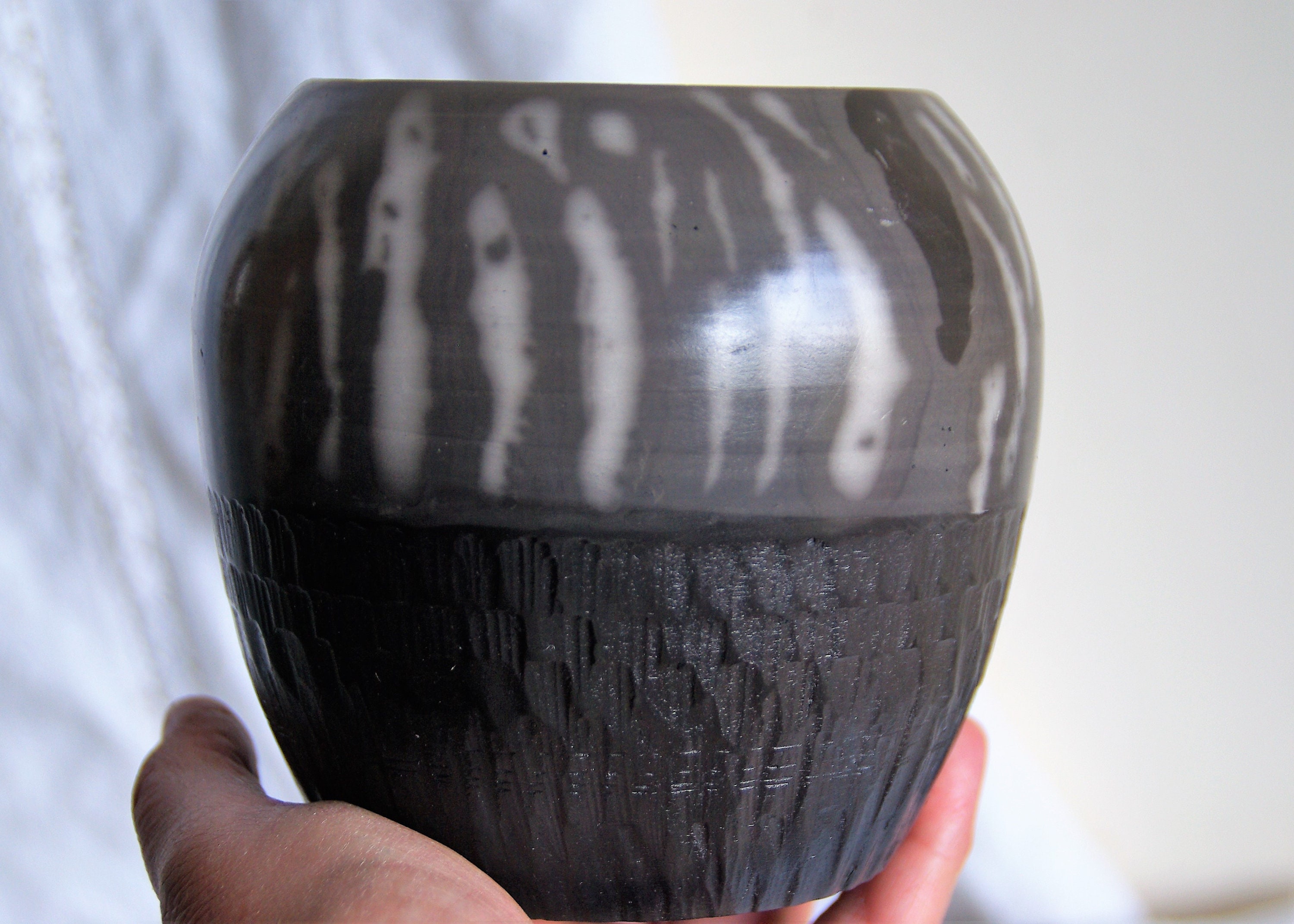 Naked Raku Ikebana Vase Raku Pottery Hecho a mano en blanco y Etsy México