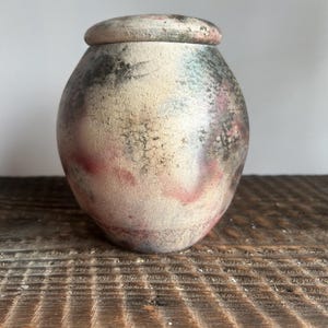 Raku Cremation Urn for human or pets Raku ceramics memorial urns human ahses keepsake urns terra  efeckt OOAK Organic Earth Tones