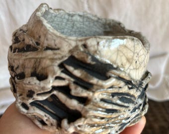 山根清巌作 鬼萩茶わん 山根清玩 - Etsy 日本