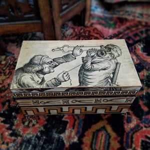 Georgian Dental Drama Decoupaged Box