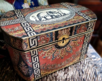 Ceylonese Elephant Decoupage Box, Large