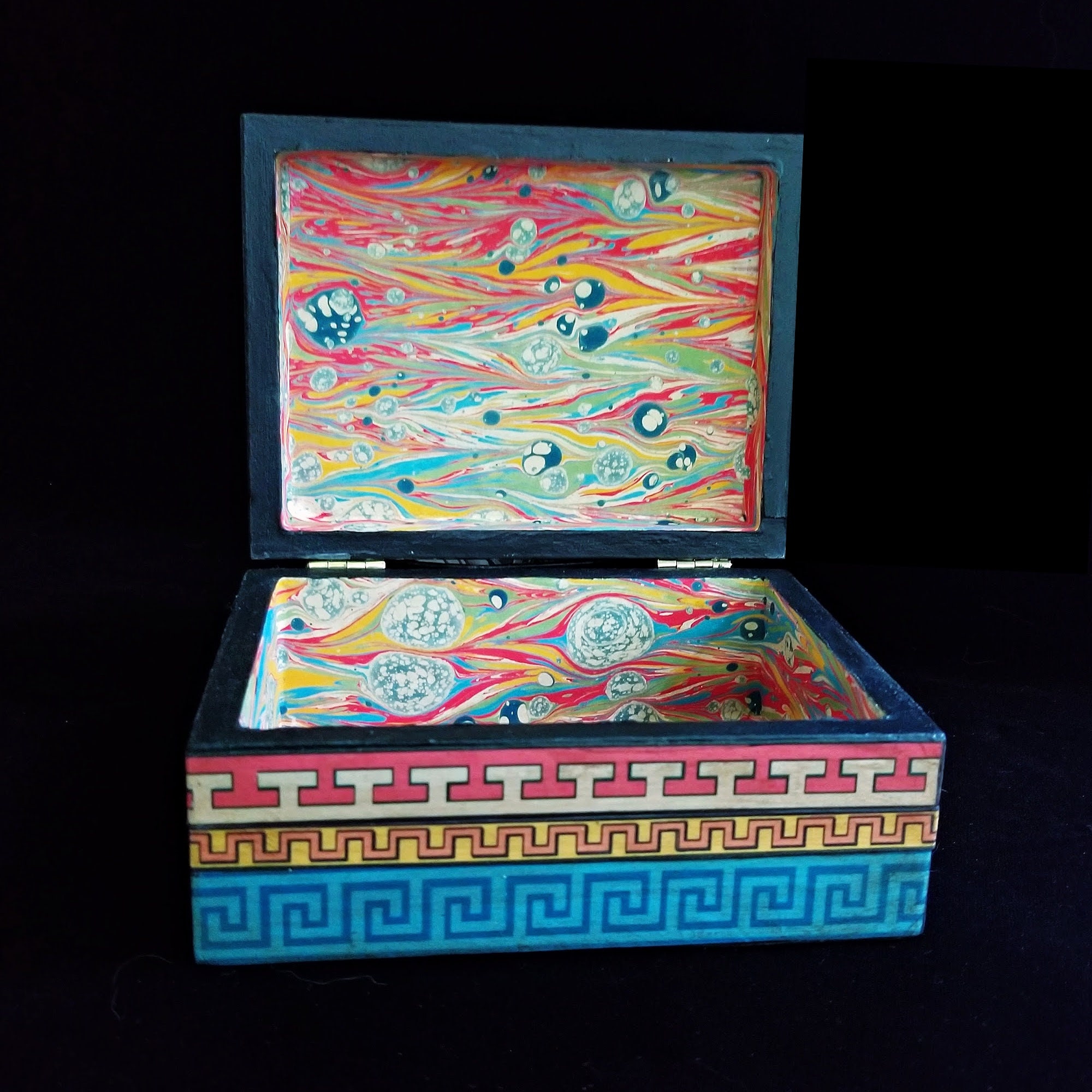 Decoupaged Box With an 18th Century Architectural Image - Etsy