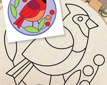 Kardinaalpatroon, pdf direct downloaden, perforatornaald, vloerkleed aansluiten, borduurwerk, zeer fijne tekeningen, Kleurengids, rasterpatroon